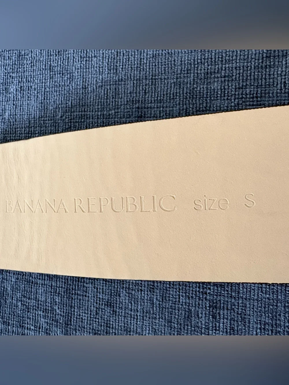 Banana Republic Brown Croc Leather Wide Belt Size S Made in Italy
